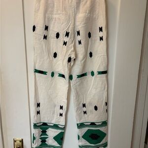 Zara Cream Skirt with Black Accents